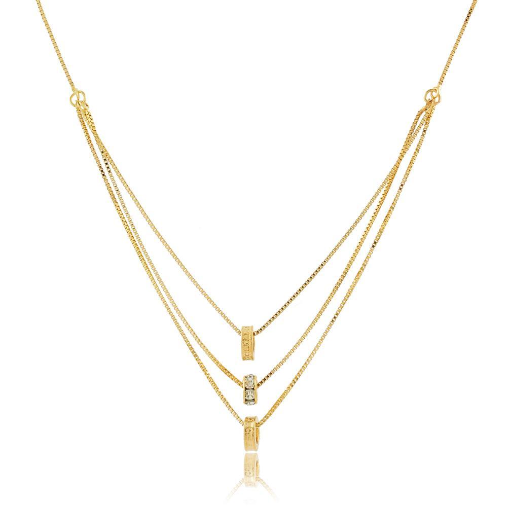 46044 18K Gold Layered Necklace 45cm/18in