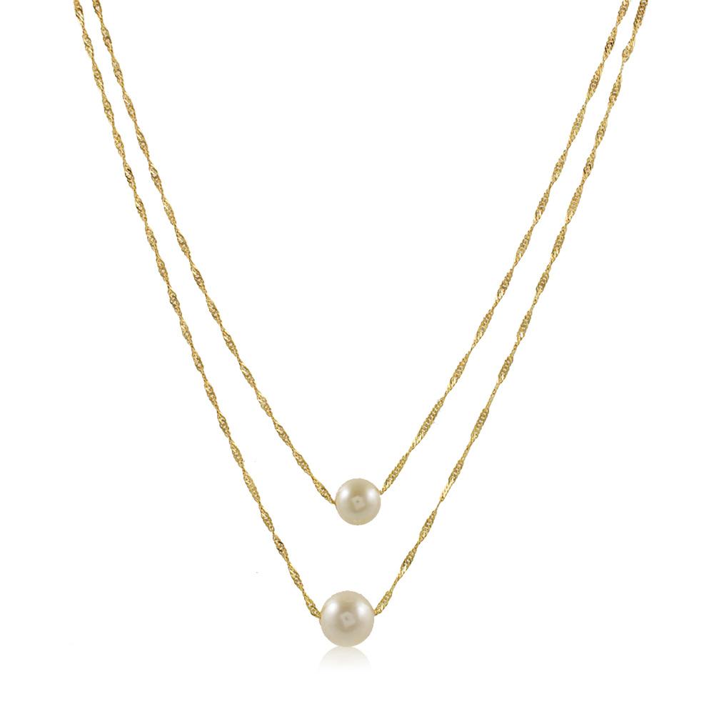 46085 18K Gold Layered Necklace 50cm/20in