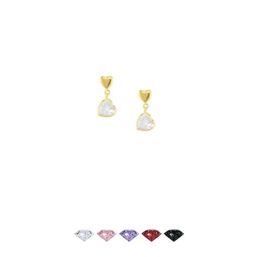 5058R 18K Gold Layered CZ Earring