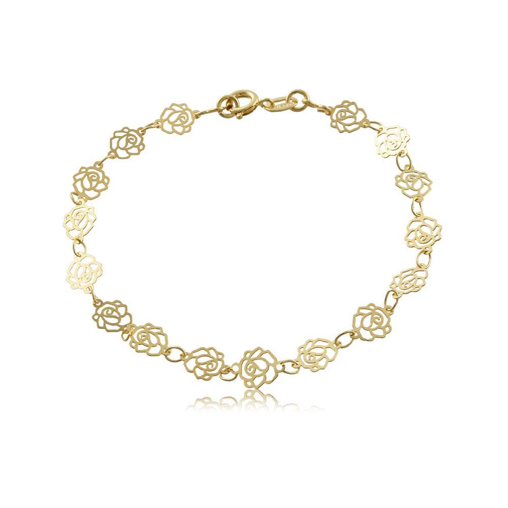 52026 18K Gold Layered -Bracelet 18cm/7in