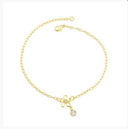 58010 18K Gold Layered Anklet