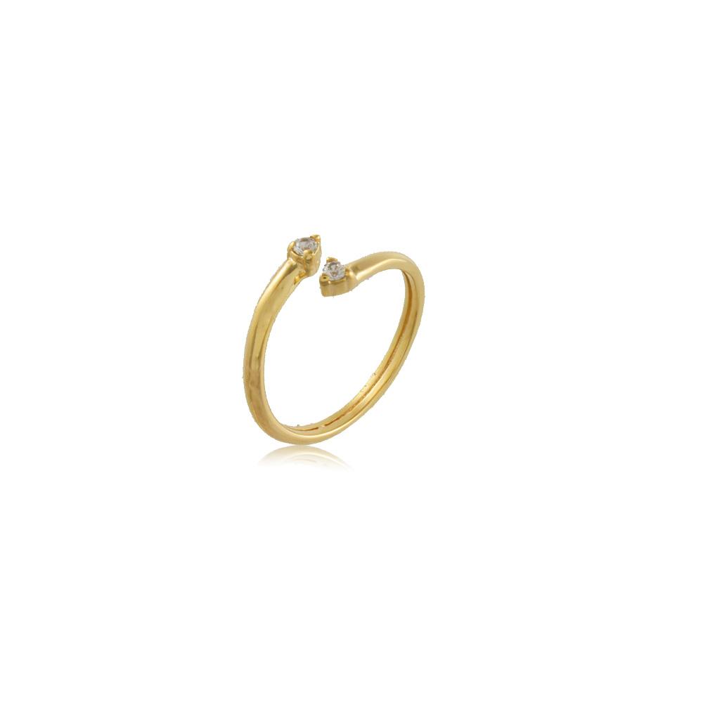 66050 18K Gold Layered Knuckle Ring Adjustable
