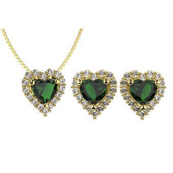 71729 18K Gold Layered CZ Set