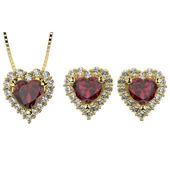 71729 18K Gold Layered CZ Set