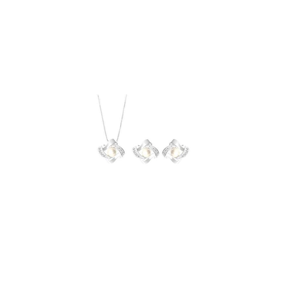 71732P Pearl 925 Silver Set