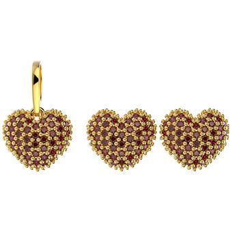 71761 18K Gold Layered CZ Set