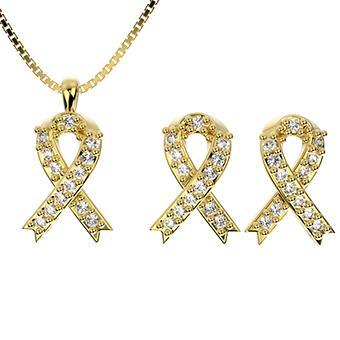 71771 18K Gold Layered CZ Set