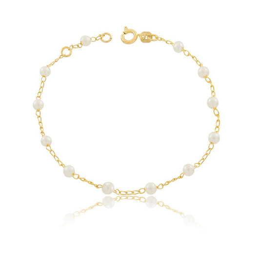 86036 18K Gold Layered Bracelet 18cm/7in