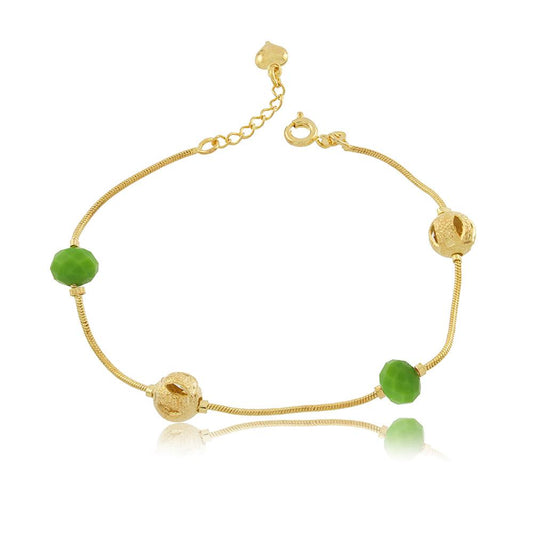 86065 18K Gold Layered Bracelet 18cm/7in