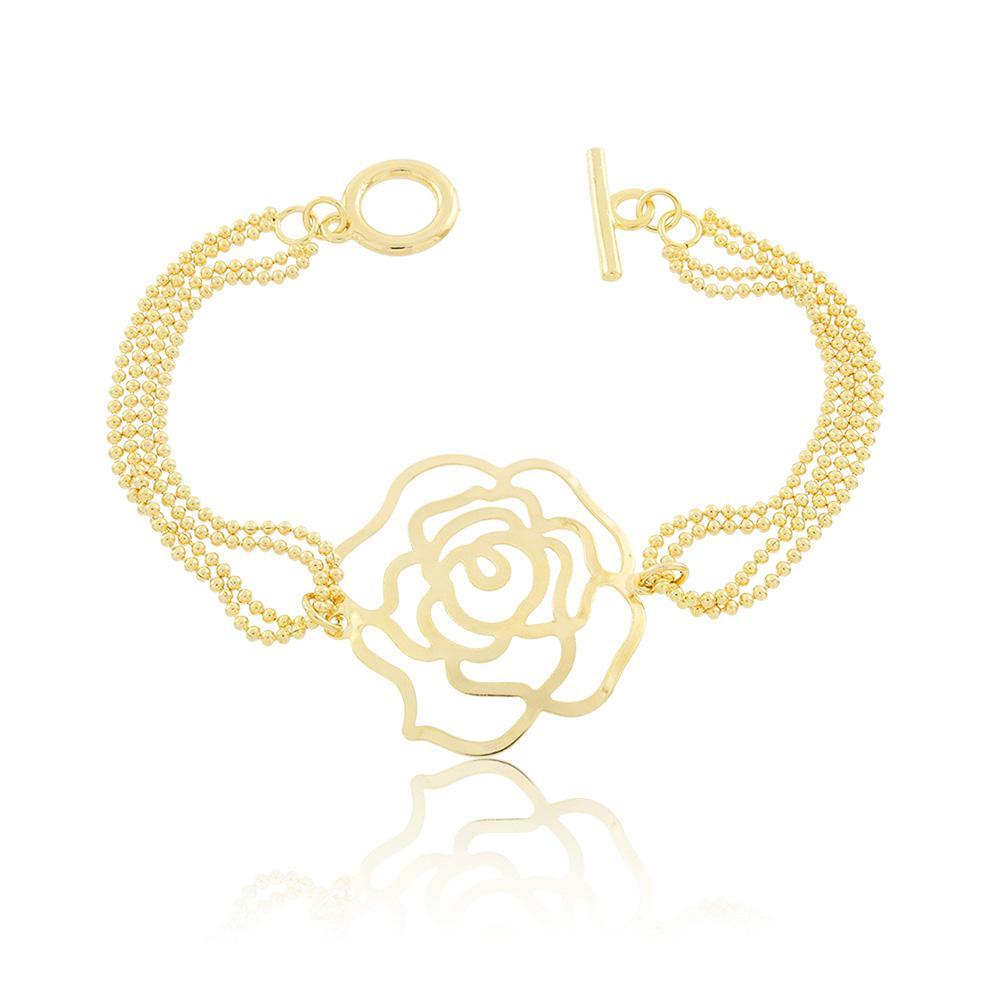 86066 18K Gold Layered Bracelet 18cm/7in