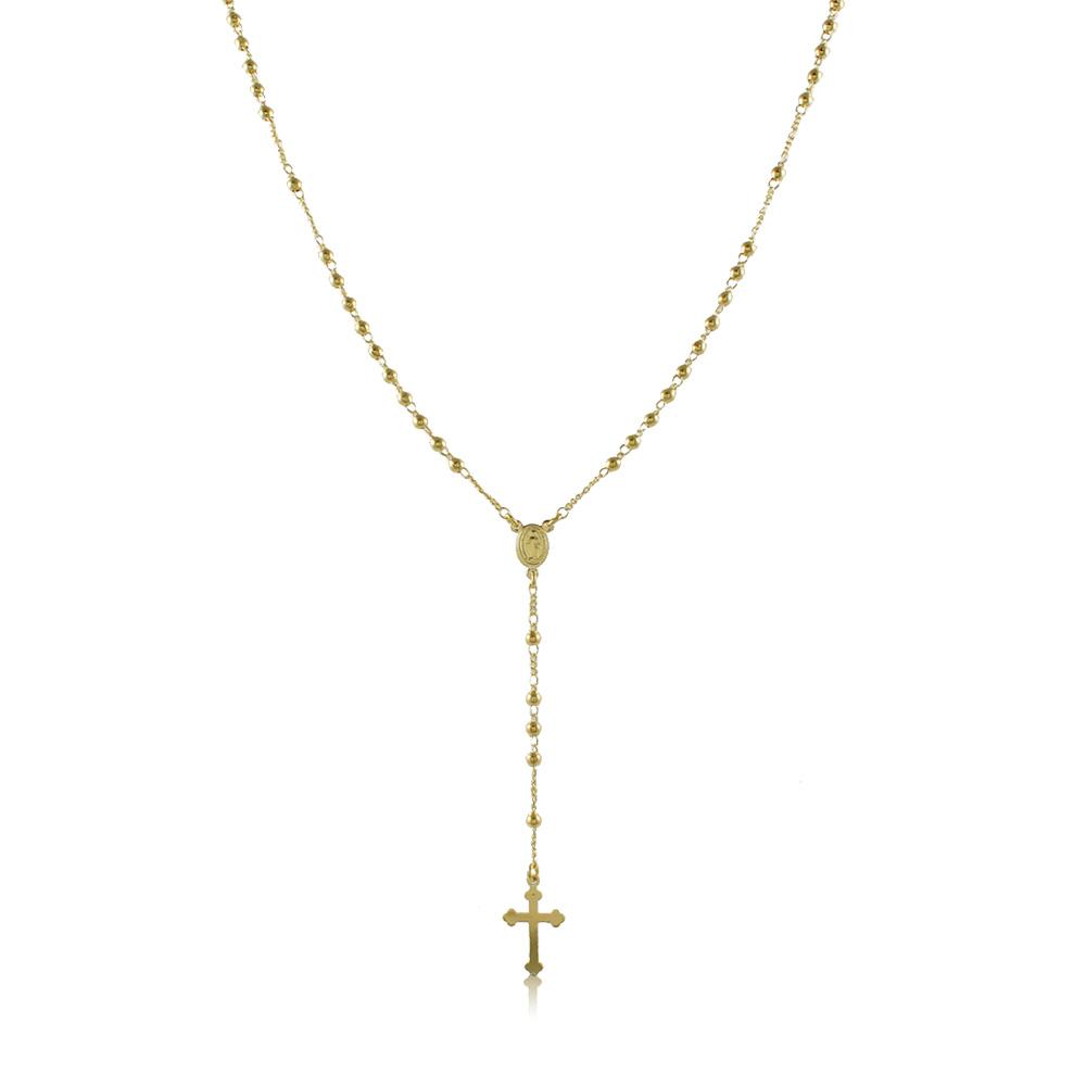 92005 18K Gold Layered -Rosary 45cm/18in