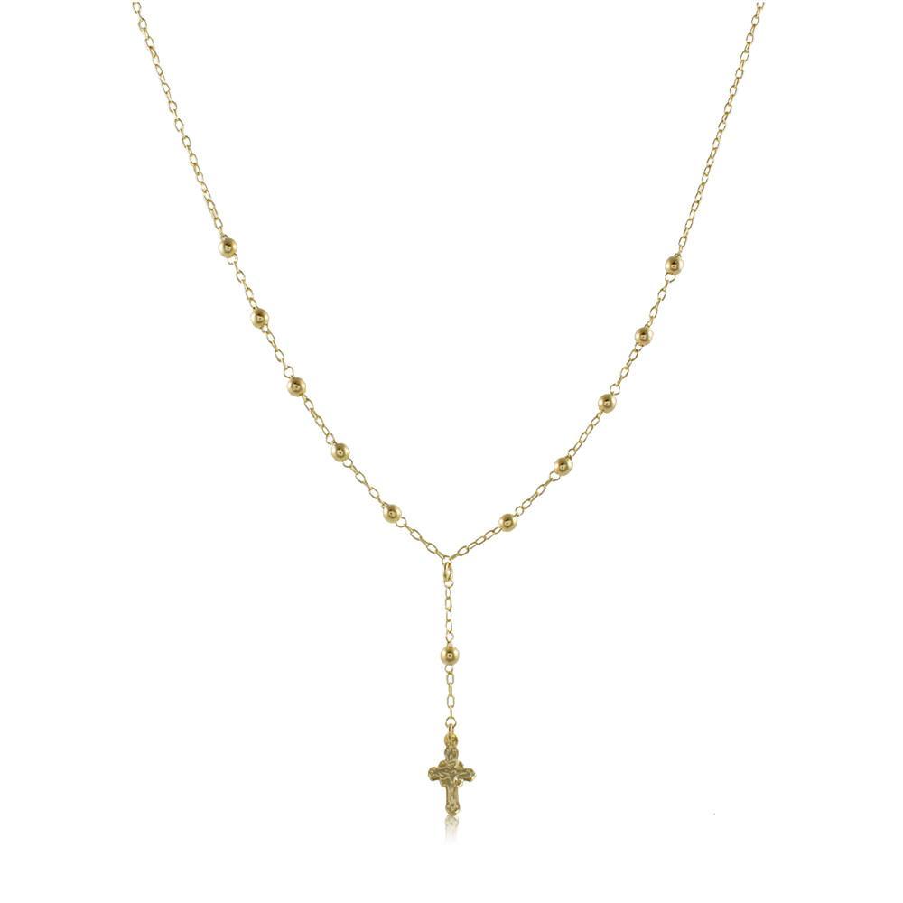 92035 18K Gold Layered -Rosary 45cm/18in