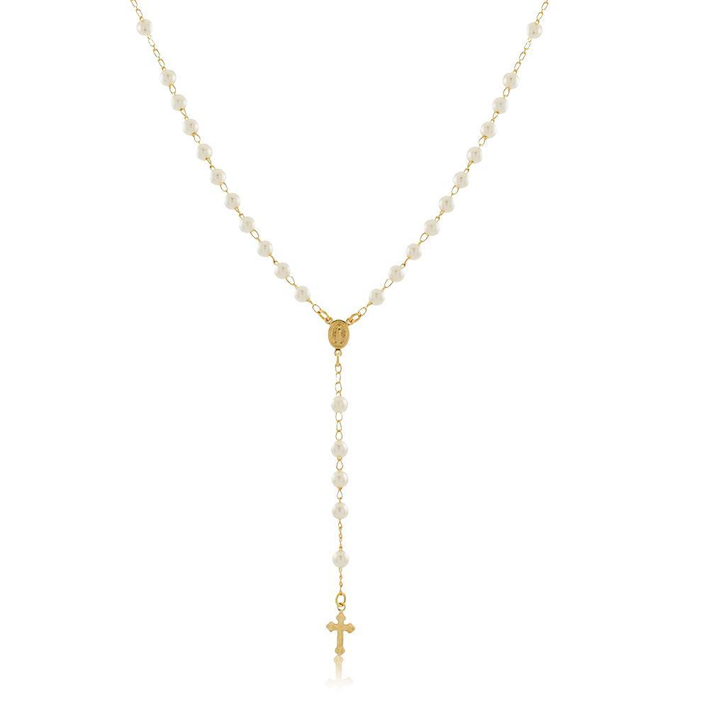 96006 18K Gold Layered Rosary 50cm/20in