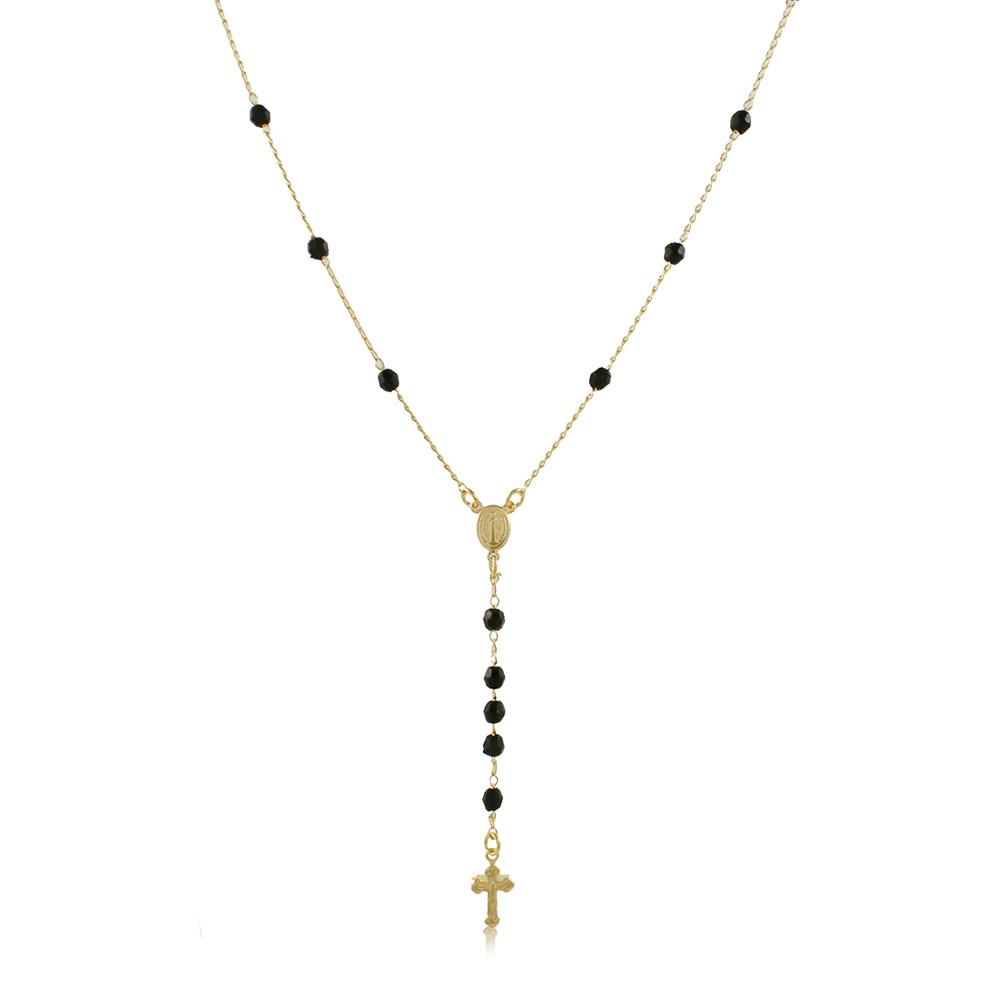 96011 18K Gold Layered Rosary 45cm/18in
