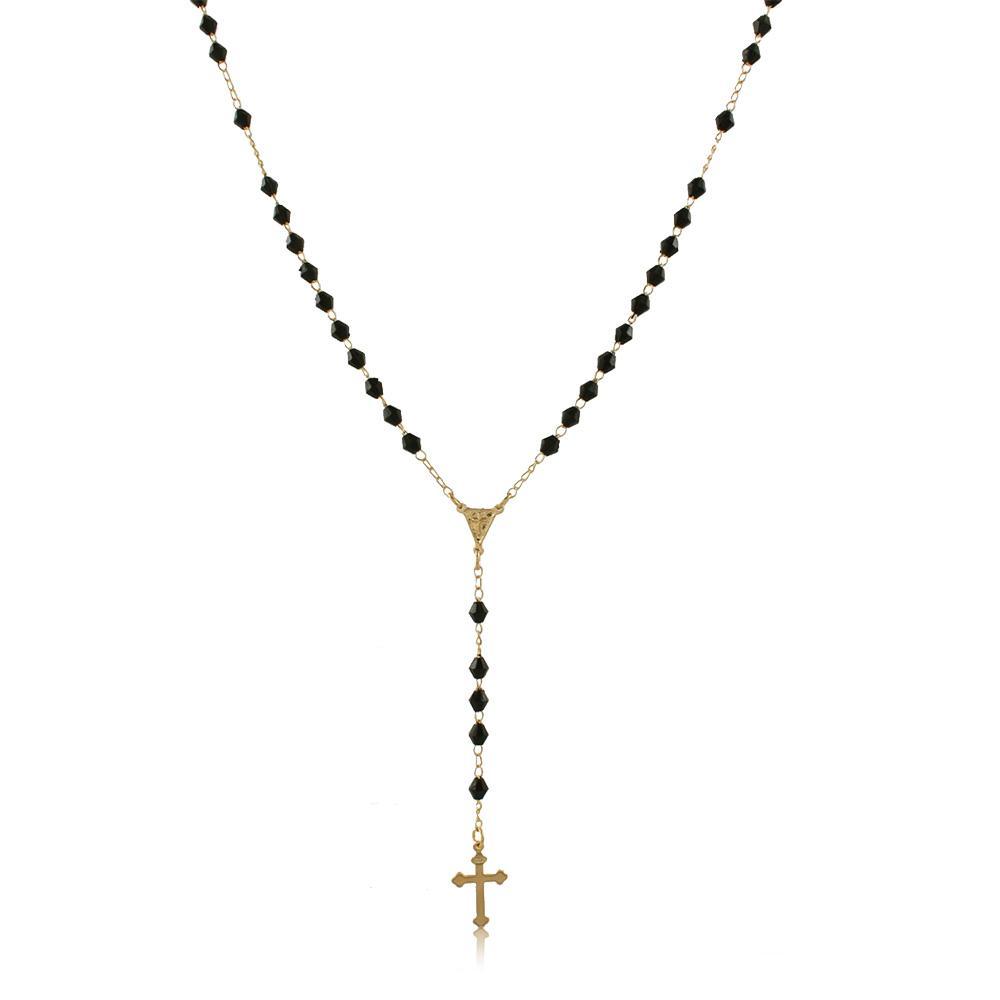 96016 18K Gold Layered Rosary 45cm/18in