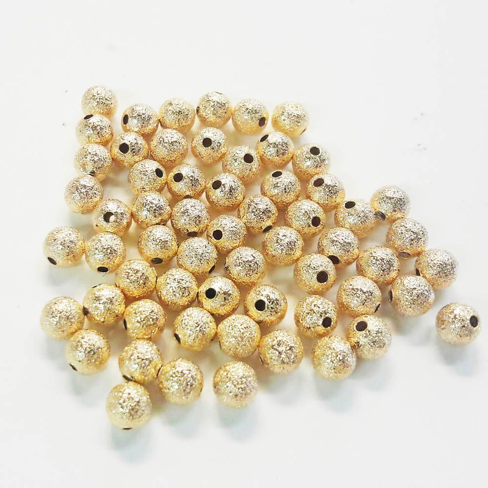 98023 18K Gold Layered Stardust Ball 6mm 25pieces/bag